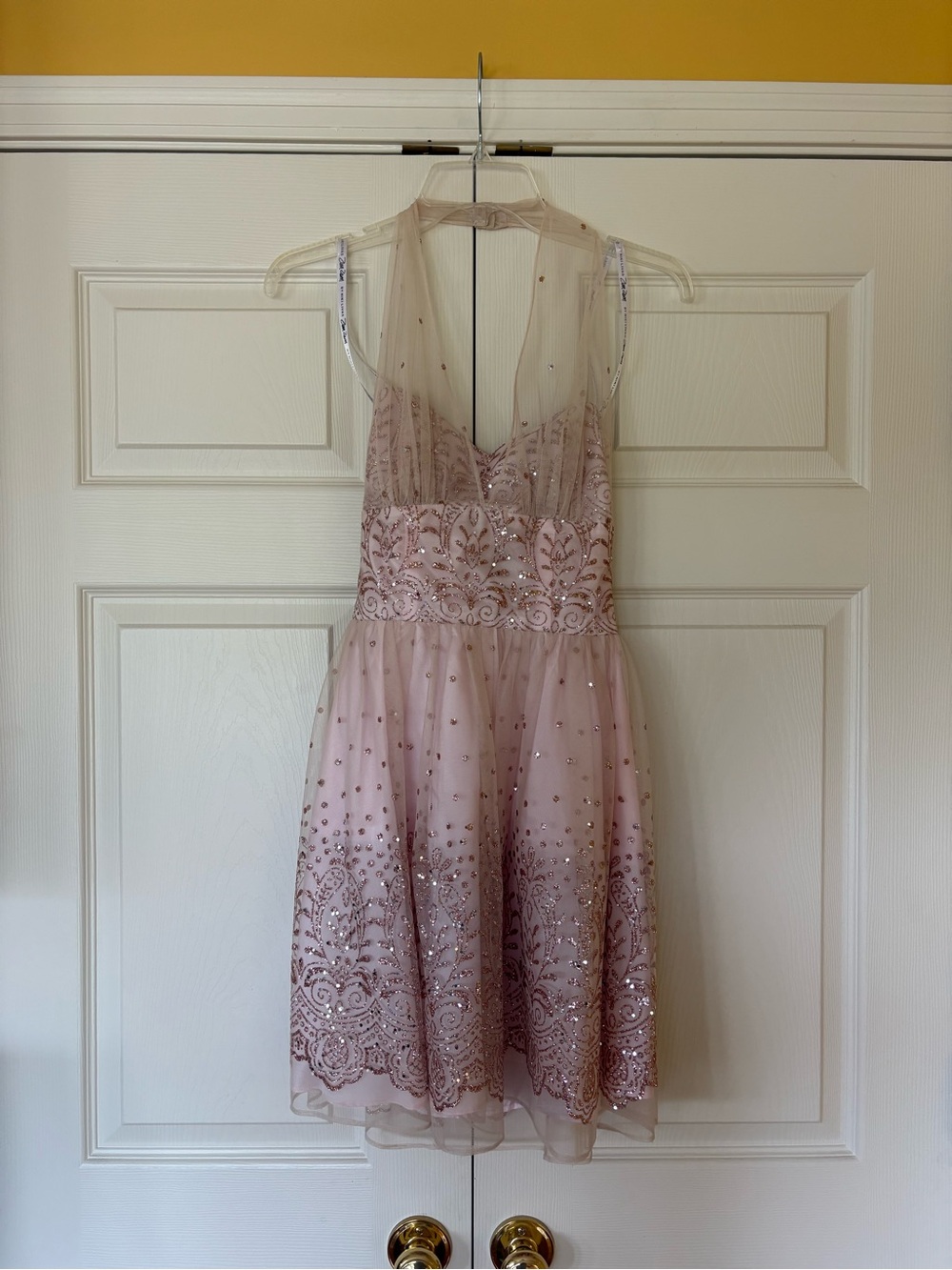 Zum Zum by Niki Livas Dusty Rose Embellished Mini Dress